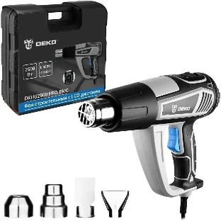 Технический фен Deko DKHG2500 PRO 2500Вт темп.350/600С (085-1078)