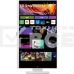 Монитор 31.5' LG UltraFine 32U830SA-W IPS 3840x2160, 60 Гц, 5 мс, 16:9, 400 кд/м², 2xHDMI 2.0, USB-C (65 Вт), USB Hub (2x USB 3.0), 3.5 Jack, HDR10, динамики (2x5 Вт), Smart TV, Wi-Fi, Bluetooth, VESA 100x100, белый, фото7