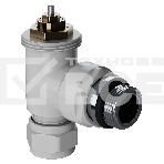 Набор термостатический угловой Royal Thermo Design Pro 15мм М30х1,5 (белый), фото3