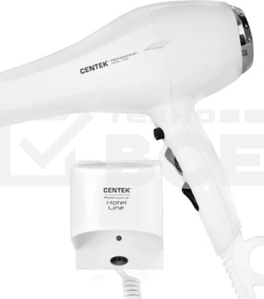 Фен Centek CT-2251 белый, 2100 Вт, ионизация