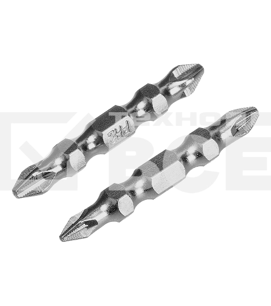 Набор бит двухстор. Gross PH2-PH2х45мм, PZ2-PZ1х45мм, сталь S2, 2 шт.