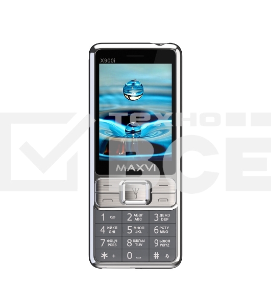 Мобильный телефон Maxvi X900i серый