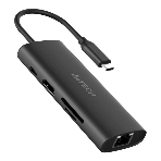 Разветвитель USB-C A4Tech DST-80C 2порт. серый, фото9