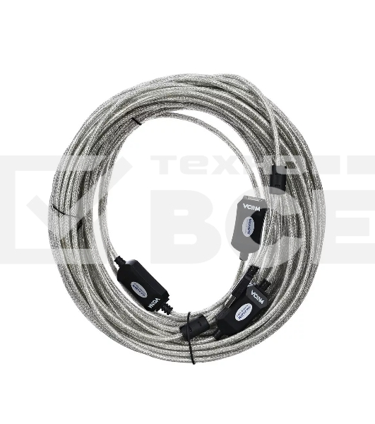 Кабель-адаптер VCOM VUS7049-25M USB2.0-repeater, удлинительный активный <Am-->Af> 25м