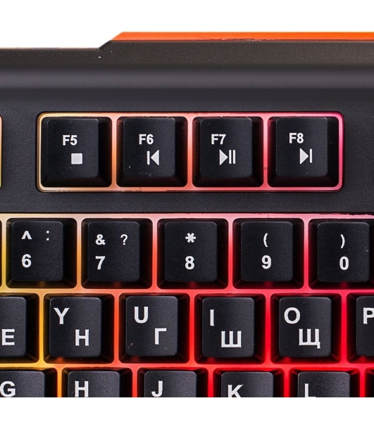 Клавиатура Oklick 710G черный/серый USB Multimedia