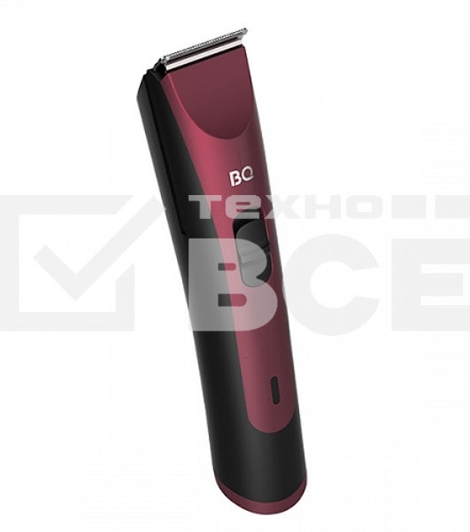 Триммер BQ TR1005 Burgundy. Мощность 3 Вт/Время зарядки до 10 часов/Время беспроводной работы 60 минут/Электропитание 110-240 В, 50-60 Гц/Самозатачивающиеся лезвия/Индикатор заряда батареи/Гребень 5, 3, 7, 9, 11 мм