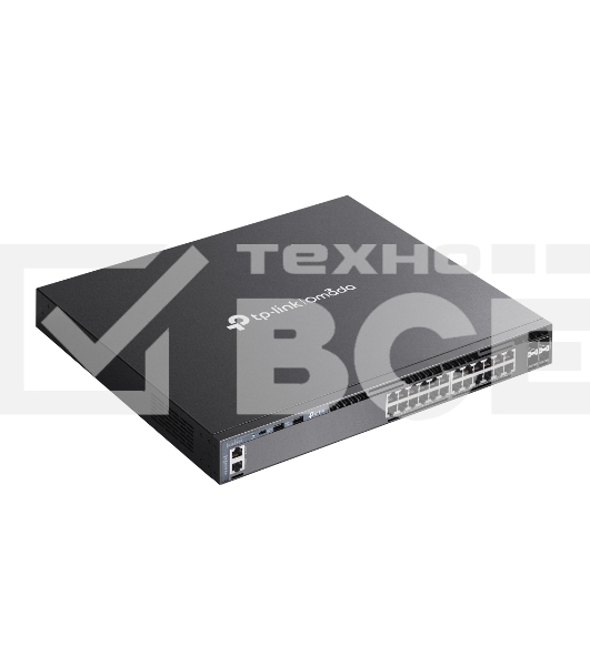 Стекируемый управляемый коммутатор 3 го уровня TP-Link SG6428X Omada с 24 гигабитными портами и 4 портами SFP+