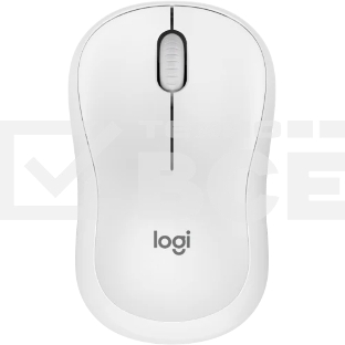 Мышь беспроводная Logitech M240 SILENT белый, 4000 dpi, Bluetooth, кнопки - 3