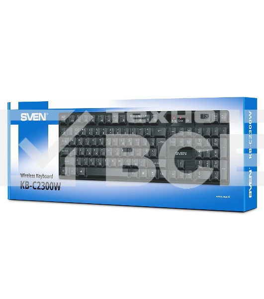 Клавиатура Sven KB-C2300W беспроводная USB чёрная