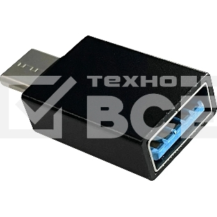 Адаптер Buro BU-USB2-AF-CM USB A(f) USB Type-C (m) черный