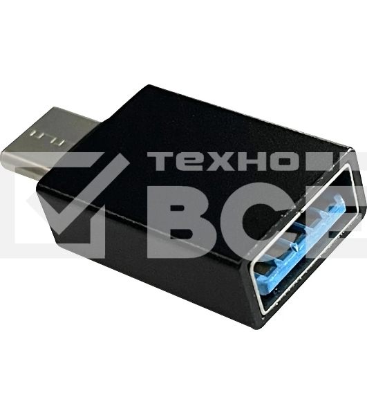 Адаптер Buro BU-USB2-AF-CM USB A(f) USB Type-C (m) черный