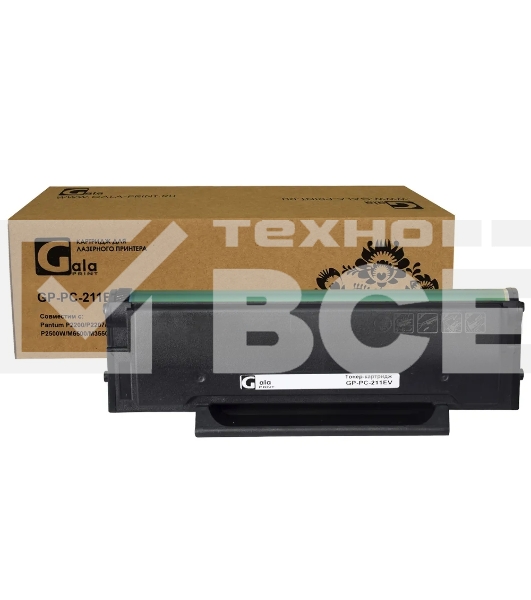 Заправочный комплект GP-PC-211EV для принтеров Pantum P2200/P2207/P2500/P2506/P2507/P2516/P2518/M6500/M6506/M6507/M6550/M6557/M6600/M6607 (тонер 65гр 4 шт  +