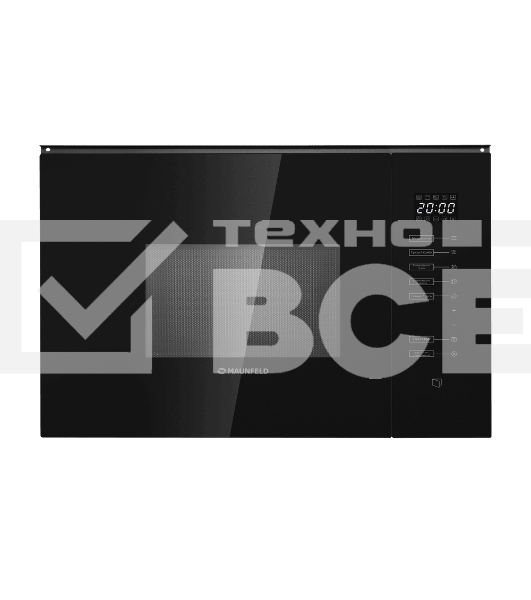 Микроволновая печь встраиваемая Maunfeld MBMO925SGB09 черный, 25 л, 1450 Вт, переключатели -сенсор