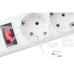 Фильтр-удлинитель, PC 0,5 м 5 р, бел. 10А, SPG-B-0,5M-WHITE, фото4