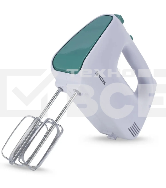 Миксер ручной Vitek VT-1490 белый/зеленый