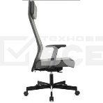 Кресло руководителя Бюрократ T-995 серый TW-04 Neo Grey, сетка/ткань, крестов. металл черный, фото3