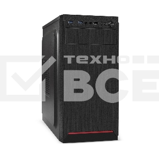 Компьютерный корпус Minitower ExeGate BAA-114U2-UNS450 (mATX, БП UNS450 с вент. 12см, 1хUSB+2хUSB 3.0, аудио, черный)
