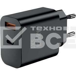 Зарядное устройство Aksberry T43 20W PD + QC3.0, черный