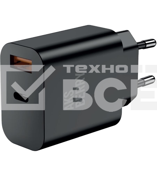 Зарядное устройство Aksberry T43 20W PD + QC3.0, черный