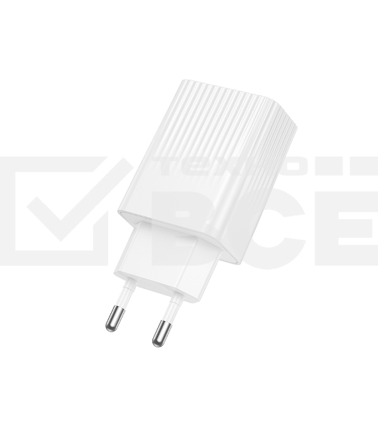 Сетевое зарядное устройство BOROFONE (6941991122880) BAS76A 1USB+1Type-C 3.0A QC3.0 PD 30W White