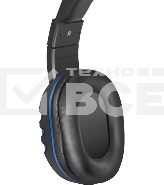 Гарнитура проводная Defender GAMING WARHEAD G-160 BLACK/BLUE
