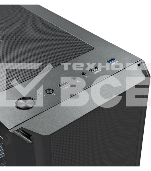 Компьютерный корпус XASTRA A402M 4FRGb Black mATX/Mesh/full-size TG/4x120мм FRGb fans/A402M-4FC12F-BK