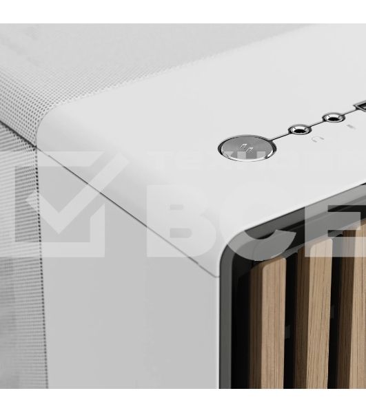 Компьютерный корпус Fractal Design North Chalk белый без БП mATX 3x120мм 2xUSB 3.0 1xUSB3.1 audio bott PSU