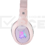 Гарнитура проводная игровая Defender Fury розовый, LED, провод 2 м, фото2