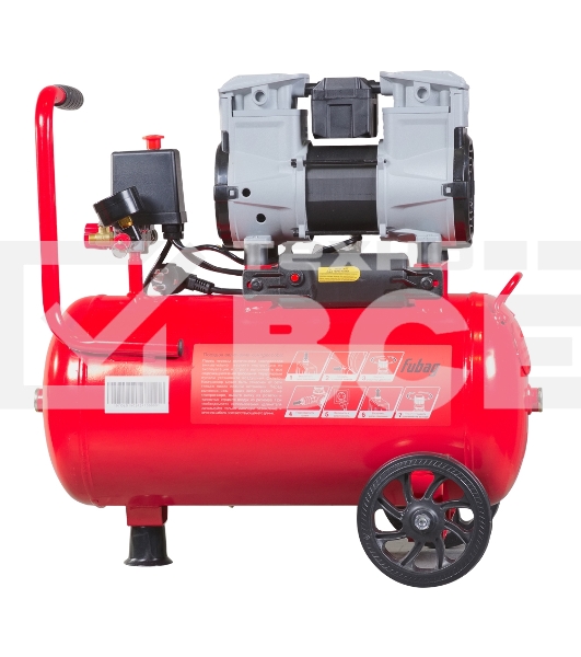 Компрессор поршневой Fubag OLS 190/24 CM1.6 безмасляный, 190 л/мин, 24 л, 1200 Вт, красный/черный