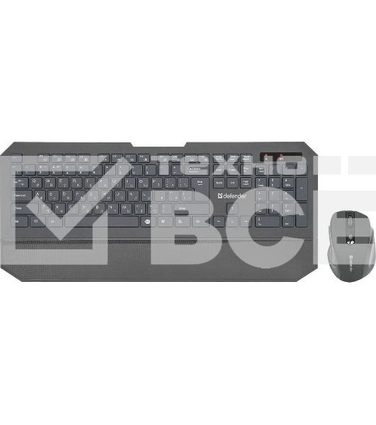 Комплект клавиатура+мышь Defender Berkeley C-925 беспроводной, USB, 1600 DPI, чёрный