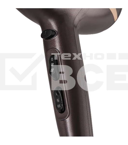 Фен Red Solution RF-529 коричневый/бежевый, 2200 Вт, ионизация