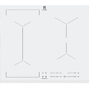 Индукционная варочная поверхность Electrolux EIV63440BW, 4 конфорки, с зоной расширения, стеклокерамика, 7800 Вт