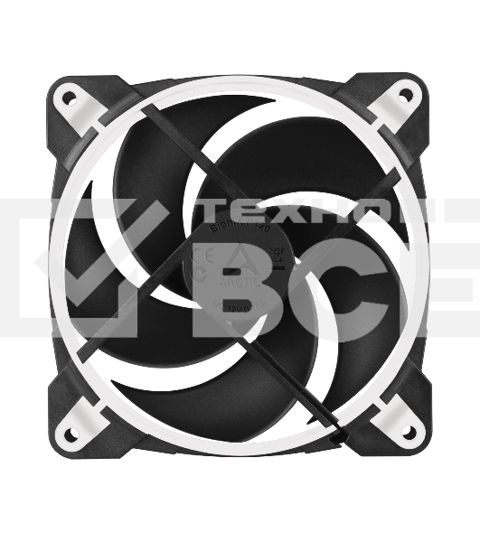 Вентилятор для корпуса Arctic BioniX P120 белый, 120 мм, 2100 об/мин, 24 дБ, 4 pin