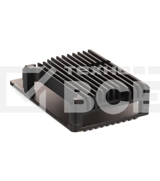 Компьютерный корпус Qumo Aluminum case without fan, Raspberry Pi 4, black(RS006)