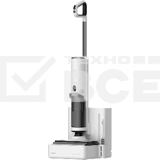 Пылесос моющий Deerma DEM-VX910W белый/черный, питание от аккумулятора, 230 Вт, уборка влажная/сухая, пылесборник 0.7 л, работа от АКБ max - 45 мин