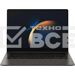 Ноутбук Samsung Galaxy Book 3 PRO NP940 i7-1360P 16Gb SSD 512Gb Intel Iris Xe Graphics 14 WQXGA AMOLED Cam 63Вт*ч Win11(ENG) KBD ENG Графит NP940XFG-KC4IN