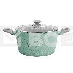 Кастрюля Maunfeld HELGA MCS57FA05FS из кованого алюминия со стеклянной крышкой, 24 см, 5,7 л., фото 1