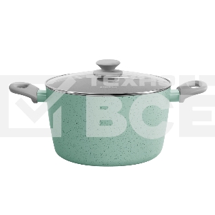 Кастрюля Maunfeld HELGA MCS57FA05FS из кованого алюминия со стеклянной крышкой, 24 см, 5,7 л.