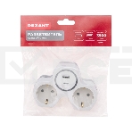 Двойник Rexant электрический (разветвитель) 16А с/з + USB-A + USB-C с защитными шторками, белый, фото2