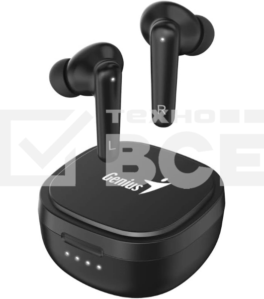 Наушники TWS Genius HS-M910BT черный, внутриканальные, Bluetooth 5.3, шумоподавление, до 4 ч