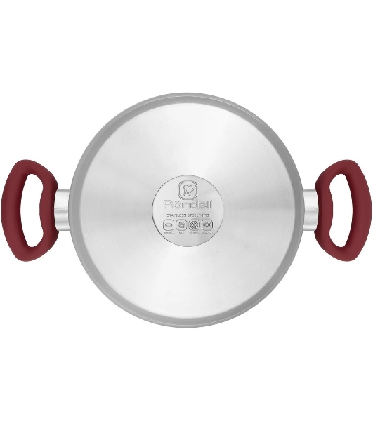 Кастрюля Rondell Heidi RDS-1113, 2.8л, 20 см, с крышкой, сталь