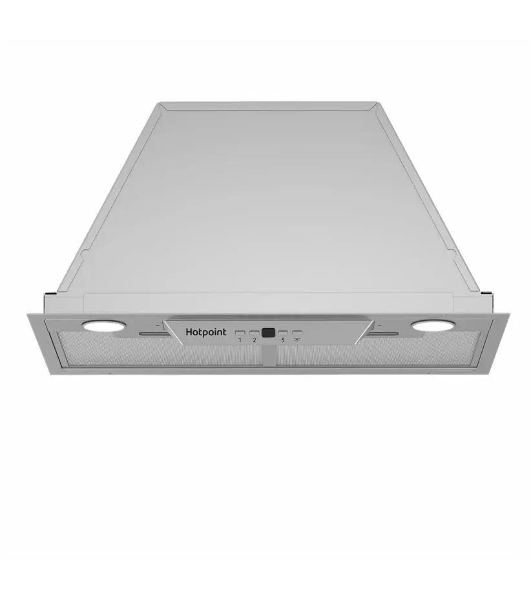 Встраиваемая вытяжка Hotpoint HPAE 52FLB X, управление сенсорное, Серебристый