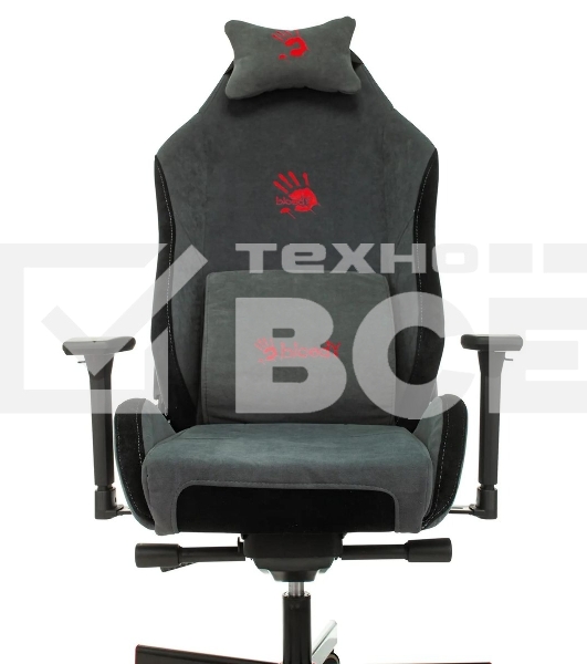 Кресло игровое A4Tech Bloody GC-420 серый, крестовина металл
