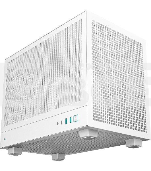 Компьютерный корпус Deepcool CH160 MESH WH без БП, белый, MINI-ITX