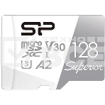 Флеш карта microSD 128Gb Silicon Power Superior Pro A2 microSDXC Class 10 UHS-I U3 Colorful 100/80 Mb/s, фото 1