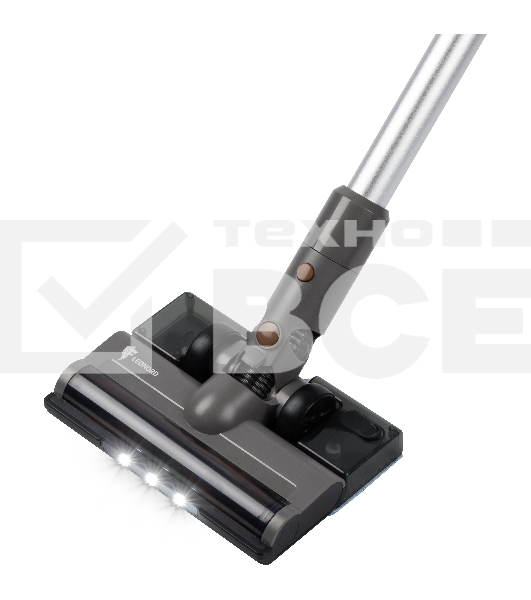 Пылесос вертикальный Leonord LE-1416 DC серый, питание от аккумулятора, 230 Вт, уборка суxая/влажная, пылесборник 0.5 л