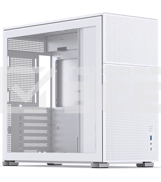 Компьютерный корпус без блока питания Case JONSBO D41 MESH, Midi-Tower, TG, no fan, 1xUSB-A 3.2 + 1xUSB-C 3.2, ATX, mATX белый