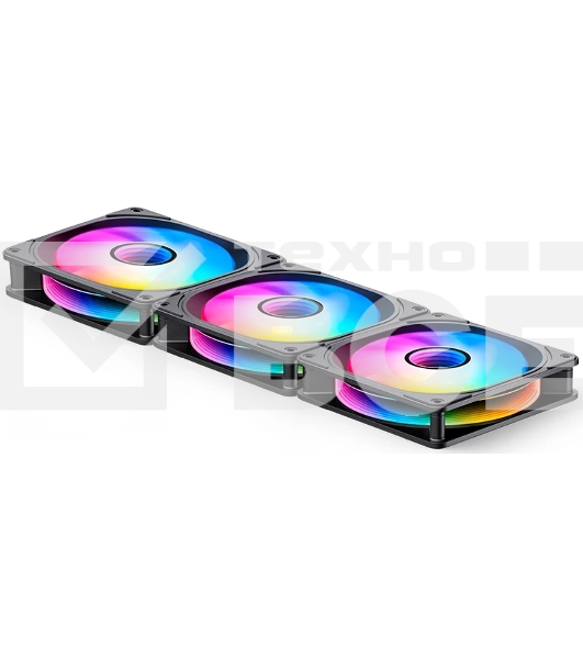 Вентилятор для корпуса JONSBO FR-606BR Reverse (120x120x25мм, 4-pin PWM, ARGb, 35.99CFM, 26.5dBA, 1500RPM, черный)