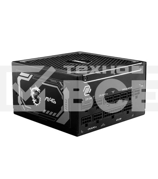 Блок питания MSI MAG A1000GL PCIE5 1000W, 80+ Gold, полностью модульный, ATX 3.0, PCIE5, RTL