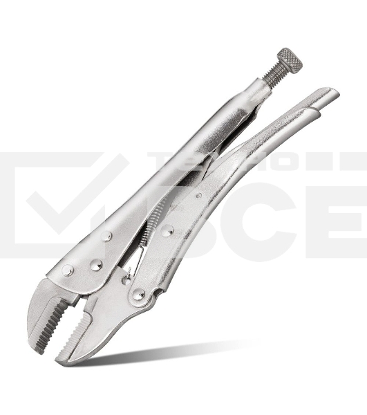 Зажимные клещи с прямыми губками Deli DL109010 220мм, рабочий ход 65мм, регулировочный винт